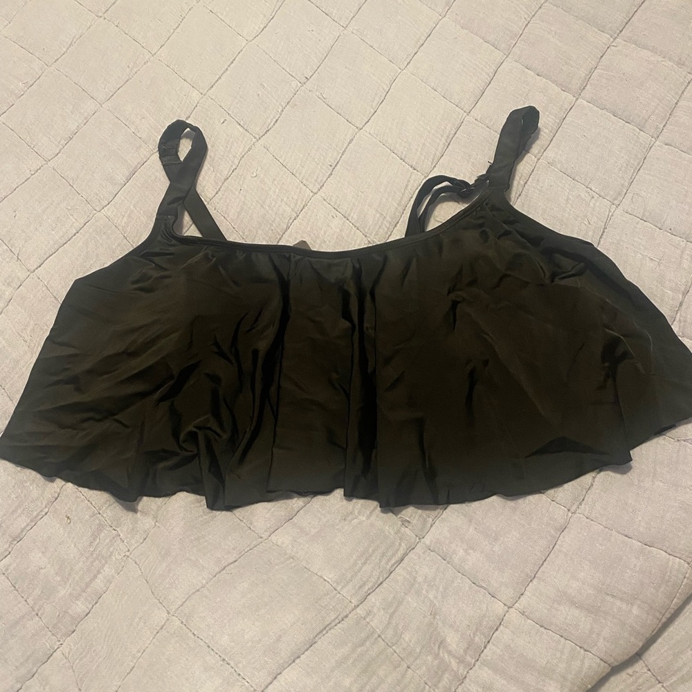 Plus size bathing suit flowy top
